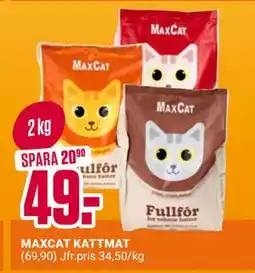 ÖoB MAXCAT KATTMAT (69,90) Jfr.pris 34,50/kg erbjuda