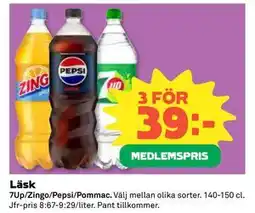 Coop Daglivs Läsk, Medlemspris erbjuda