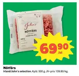 Coop Daglivs Nötfärs erbjuda