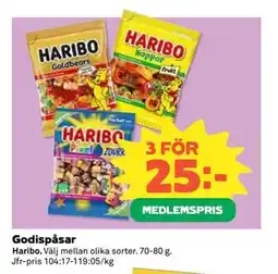 Coop Daglivs Godispåsar, Medlemspris erbjuda