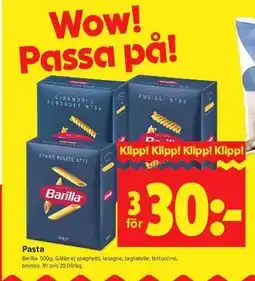 ICA Kvantum Pasta erbjuda