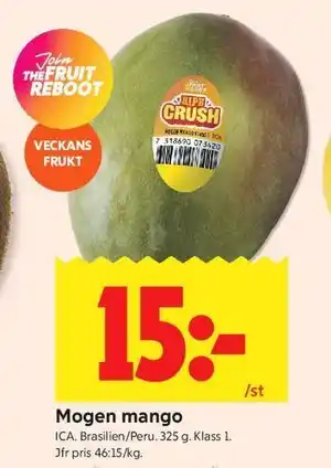 ICA Kvantum Mogen mango erbjuda