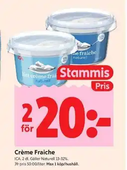 ICA Kvantum Crème Fraiche, Medlemspris erbjuda