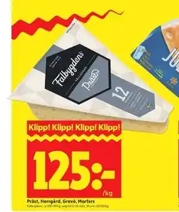 ICA Kvantum Falbygdens Präst, Herrgård, Grevé, Morfars erbjuda