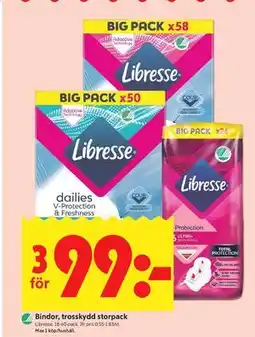 ICA Kvantum Bindor, trosskydd storpack erbjuda