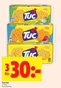 ICA Kvantum Tuc Kex erbjuda