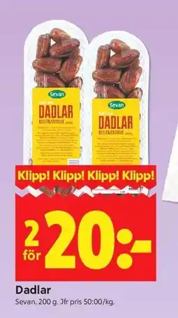 ICA Kvantum Dadlar erbjuda