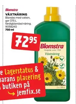 Jem&Fix VÄXTNÄRING erbjuda