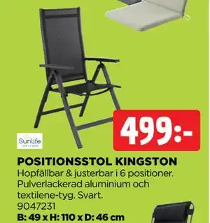 Jem&Fix POSITIONSSTOL KINGSTON erbjuda