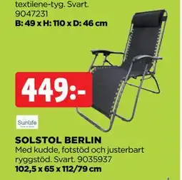 Jem&Fix SOLSTOL BERLIN erbjuda