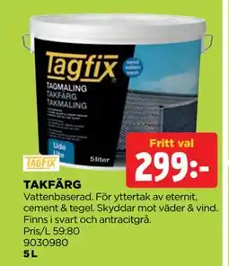 Jem&Fix TAKFÄRG erbjuda