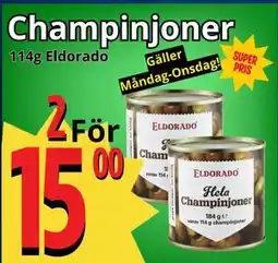 Supergrossen Champinjoner erbjuda