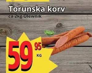 Supergrossen Torunska korv erbjuda