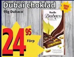 Supergrossen Dubai choklad erbjuda