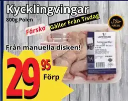 Supergrossen Kycklingvingar erbjuda