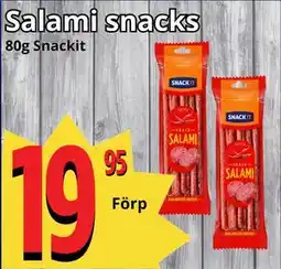 Supergrossen Salami snacks erbjuda