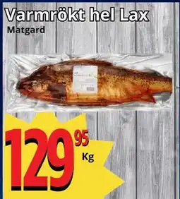 Supergrossen Varmrökt hel Lax erbjuda