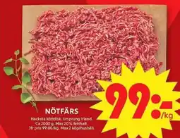 ICA Maxi Nötfärs erbjuda