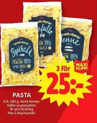 ICA Maxi ICA Pasta erbjuda