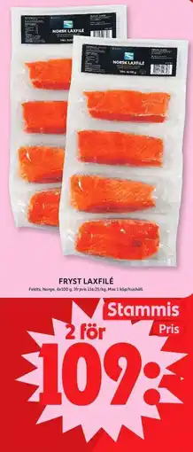 ICA Maxi FELDTS Fryst laxfilé erbjuda