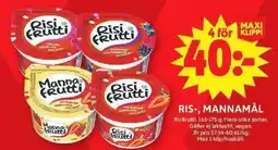 ICA Maxi RISIFRUTTI Ris-, mannamål erbjuda