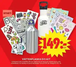 ICA Maxi Vattenflaska diy-kit erbjuda