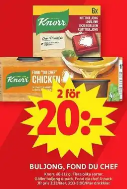 ICA Maxi KNORR Buljong, fond du chef erbjuda
