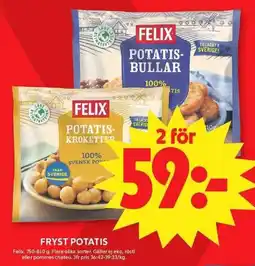 ICA Maxi FELIX Fryst potatis erbjuda