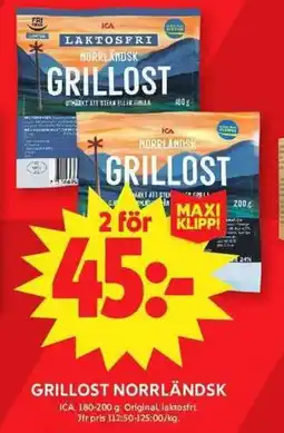 ICA Maxi ICA Grillost norrländsk erbjuda