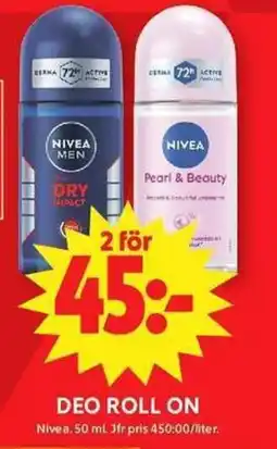 ICA Maxi NIVEA Deo roll on erbjuda
