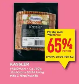 Willys KASSLER erbjuda
