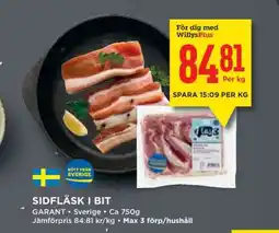 Willys Sidfläsk i bit erbjuda