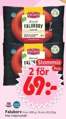 ICA Supermarket Falukorv erbjuda