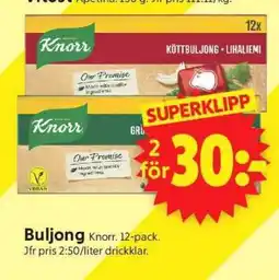 ICA Supermarket Buljong Knorr 12-pack erbjuda
