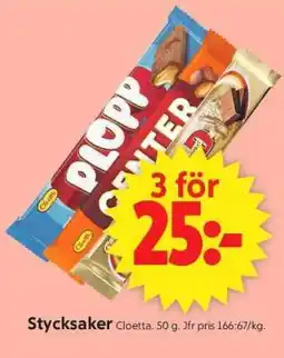 ICA Supermarket Stycksaker Cloetta erbjuda