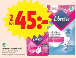 ICA Supermarket LIBRESSE BINDOR & TROSSKYDD erbjuda