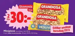 ICA Supermarket Minipizza Grandiosa erbjuda