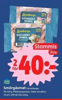 ICA Supermarket Smörgåsmat Lönneberga erbjuda
