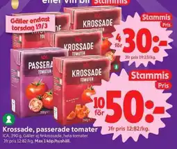 ICA Supermarket KROSSADE, PASSERADE TOMATER erbjuda