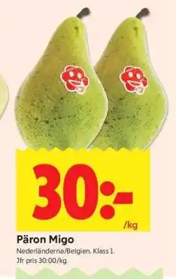 ICA Supermarket PÄRON MIGO erbjuda