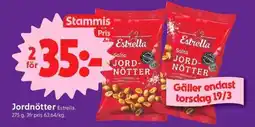 ICA Supermarket Jordnötter Estrella erbjuda