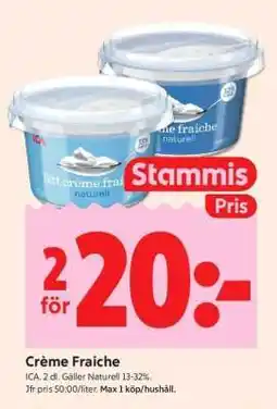 ICA Supermarket CRÈME FRAICHE erbjuda