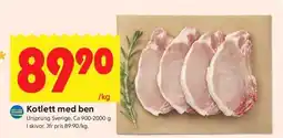 ICA Supermarket Kotlett med ben erbjuda