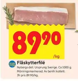 ICA Supermarket FLÄSKYTTERFILÉ erbjuda