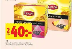 ICA Supermarket Lipton Te erbjuda