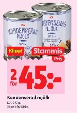 ICA Supermarket Kondenserad mjölk erbjuda