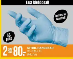 ÖoB NITRIL HANDSKAR erbjuda