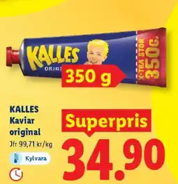 Lidl KALLES Kaviar original erbjuda