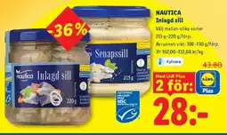 Lidl NAUTICA Inlagd sill erbjuda