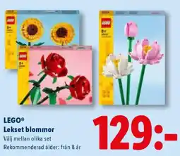Lidl LEGO® Lekset blommor erbjuda
